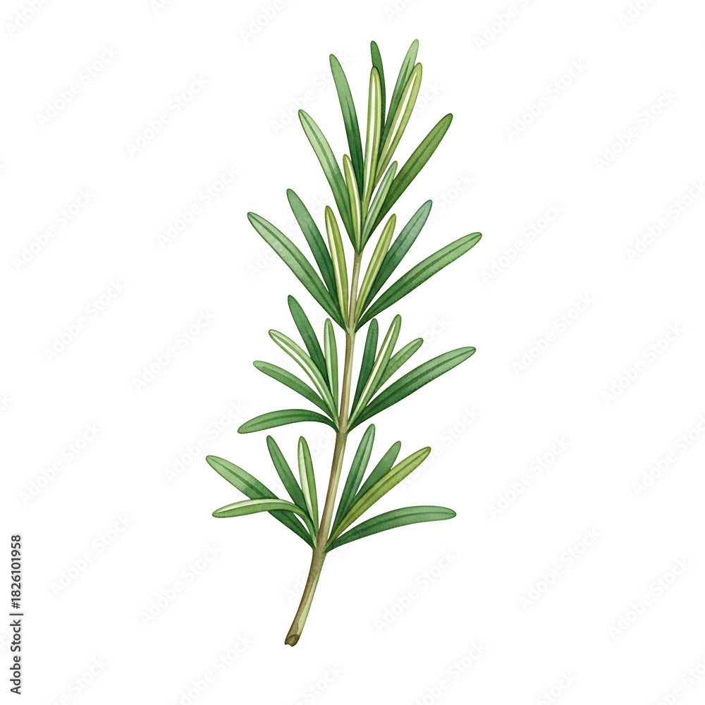 Obraz premium Botanical Illustration, Fenugreek Seeds, Isolated on White Background, Watercolor Clipart, High Quality, Artistic Viewpoint