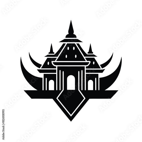 Mythology Inspired Temple Logo