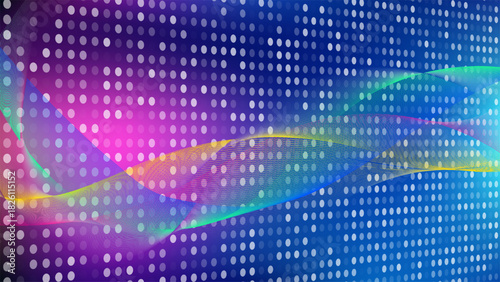 technology futuristic digital abstract background with neon data flow across vibrant blue purple spectrum showing dynamic motion and modern cyber concept for innovation