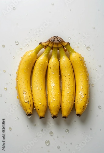 bananas on a white background 
