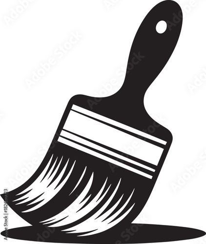 Paint Brush Icon Vector Illustration for Art and Craft Design Projects