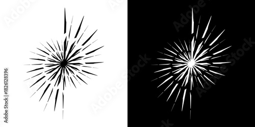 Dynamic abstract spiral sound wave rhythm lines. Circular spiral sound wave rhythm of lines. Circular futuristic abstract lines, black and white background.	