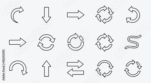 Clean Monochrome Icon Collection