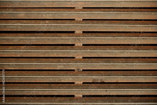 close up of a of a metal car ramp