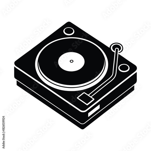 Nigerian DJ Turntable Music Icon