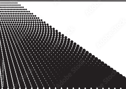 black and white background with blended dots