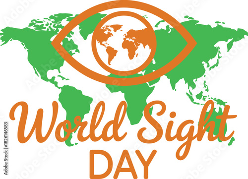 World Sight Day awareness campaign graphic, global vision health, eye care, blindness prevention, international eye health symbol