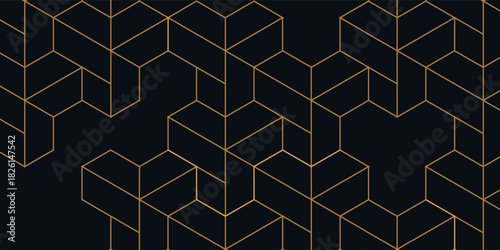 Line vector seamless pattern, modern stylish texture. Repeating geometric triangular grid. Backdrop graphic design.