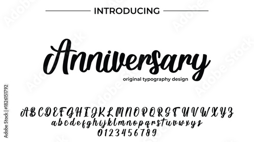 Anniversary - Elegant Script Font for Smooth Handwritten Design and Creative Typography