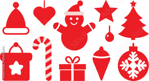 Adobe Illustrator Artwork New Year Promotion Poster or banner with gift box and christmas element for Retail,Shopping or Christmas Promotion.New year 2023 Symbol with red ball ornaments. Vector illust