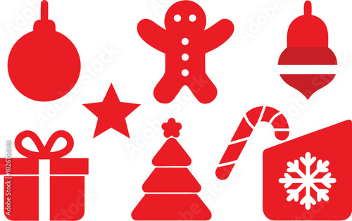 Adobe Illustrator Artwork New Year Promotion Poster or banner with gift box and christmas element for Retail,Shopping or Christmas Promotion.New year 2023 Symbol with red ball ornaments. Vector illust