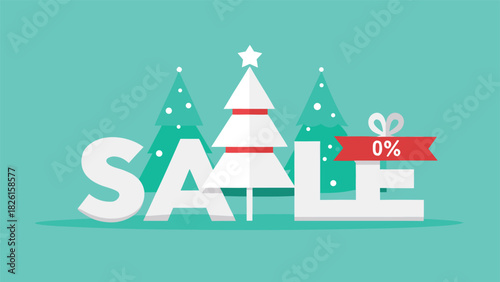 Colorful vector graphic celebrating a Happy New Year sale, featuring festive decorations and cheerful typography..eps