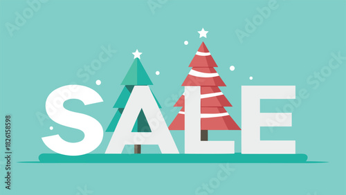 Vector illustration promoting a Happy New Year sale with festive elements and vibrant colors..eps