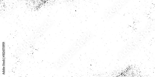Distressed grain texture vector illustration dirt messy splash overlay and black and white Dust distress grungy effect paint. Vertical scratch rustic surface effect monochrome texture composed dust.	