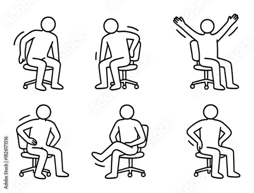 Office chair exercises for ergonomic relief and improved health