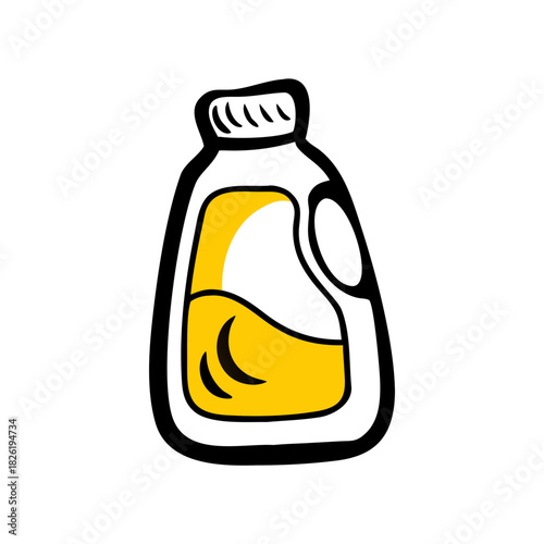 a flat gradient outline icon of fabric softener for web and graphic design