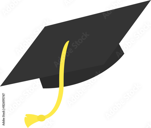 Black graduation cap