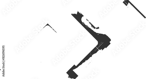 Wallpaper Mural Dark gray abstract geometric shapes on white background vector 1 Torontodigital.ca