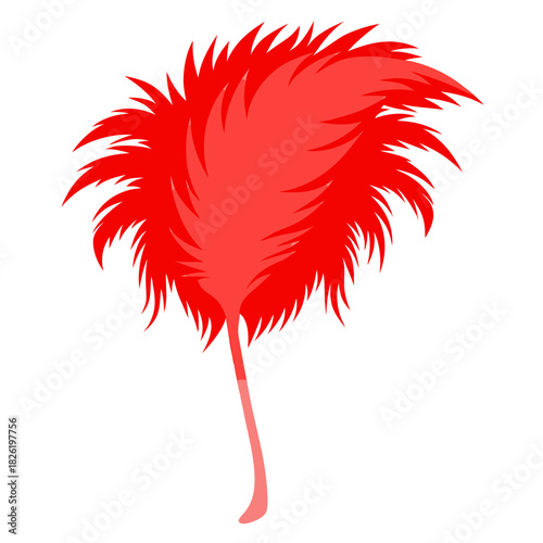 red heart on white background