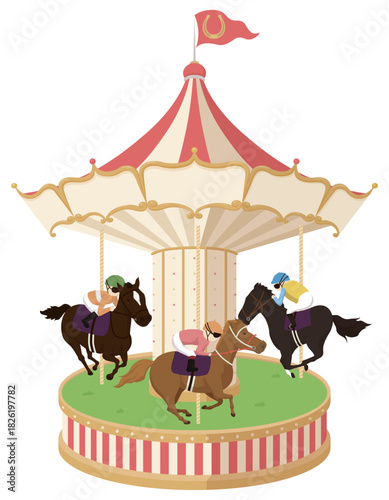 ジョッキーとサラブレッドの新春メリーゴーランド杯