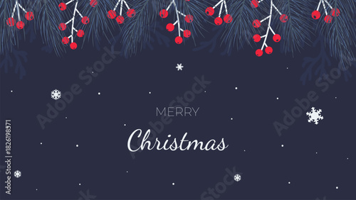 christmas background with copy space