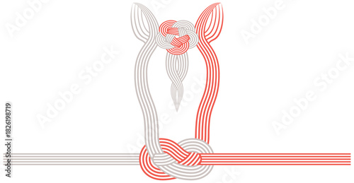 午年　馬をモチーフにした水引き