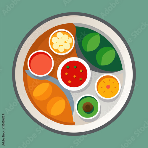 vector illustration of a pizza background