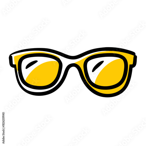 a flat gradient outline icon of a sunglasses icon set for web and graphic design