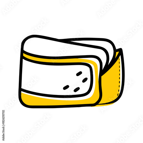 a flat gradient outline icon of a wallet for web and graphic design