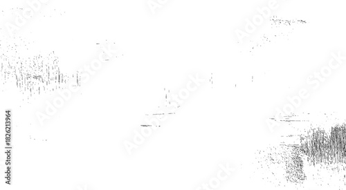 Black and white textured abstract pattern with scattered dots and lines background