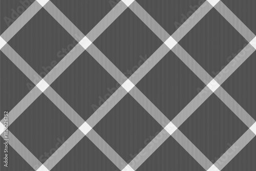 Warmth textile plaid vector, service texture seamless background. Genuine tartan check pattern fabric in neutral and grey colors.