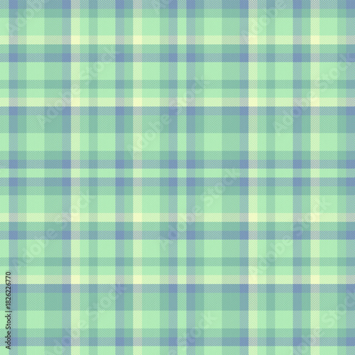 Gingham textile seamless check, periodic tartan fabric vector. Internet pattern background plaid texture in light and pastel colors.