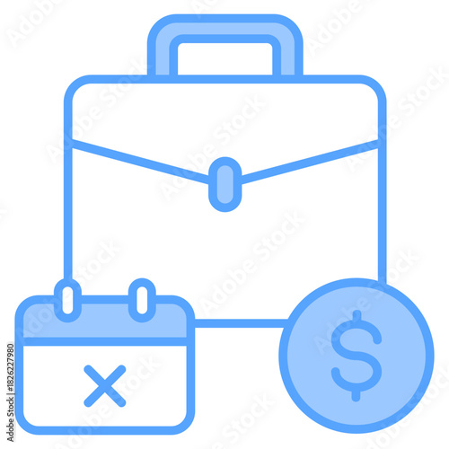 Paid Tame Off Blue Icon