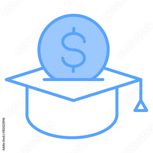 Tuition Reimbursement Blue Icon