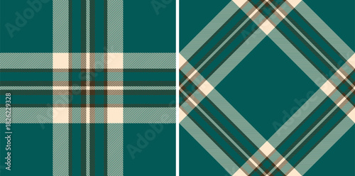 Elegant teal plaid pattern featuring classic tartan  argyle designs. Perfect for backgrounds, textiles, or adding a touch of tradition. Versatile for many projects.