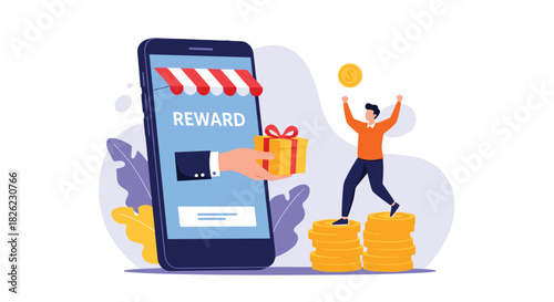 Earn rewards with our app and get a gift, celebrate your financial success, and enjoy the perks of online shopping today!