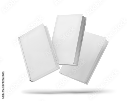 Single Floating Hardcover Book Cover Visible