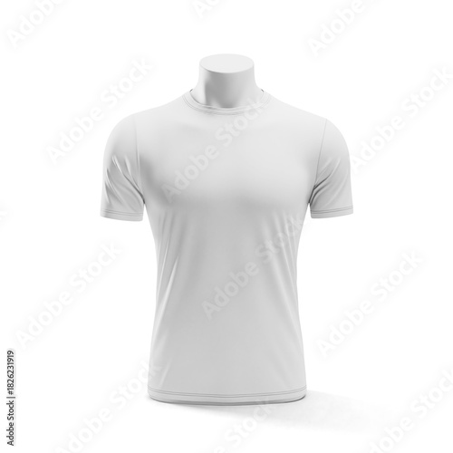 White Sports Jersey Displayed on Mannequin