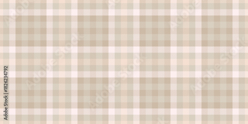 Geometric check vector textile, customized plaid fabric background. Britain seamless pattern tartan texture in light and white colors.