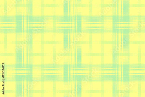 Fresh, pixelated plaid pattern in pastel yellow and mint green. Versatile design for digital backgrounds, textiles, or retroinspired visuals. Sweet, gentle and modern.