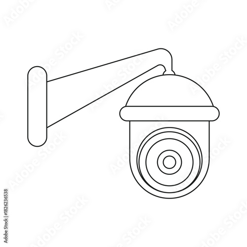 illustration of security camera
