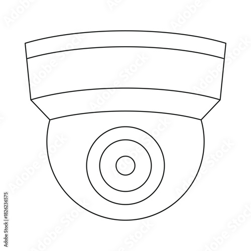 illustration of security camera