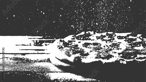 Abstract monochrome textured surface with scattered dots background