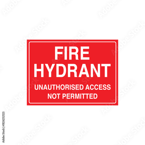FIRE HYDRANT SUCTION - Location Sign for Fire Hydrant Suction Point - Essential Fire Fighting Resource Marker