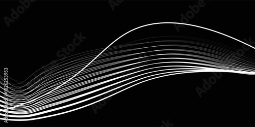 abstract elevation wavy topography strip line for concept about minimal mountain modern