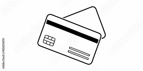 Two credit cards overlapping each other with one showing the chip and magnetic stripe design detail