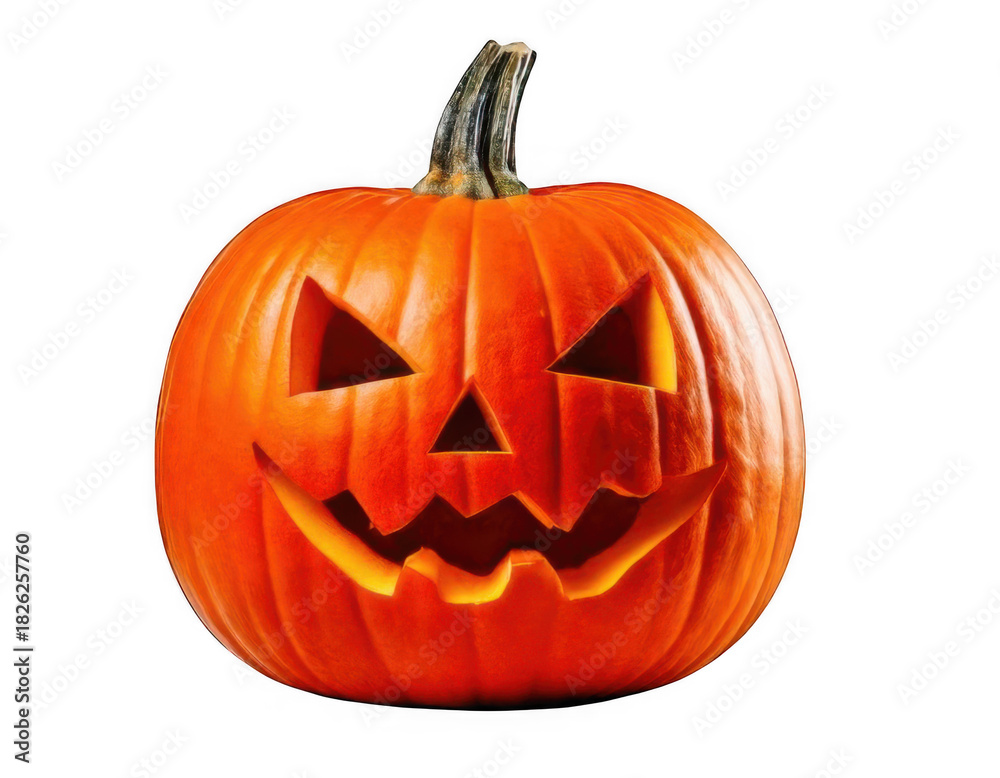 Fototapeta premium Halloween pumpkin isolated on transparent background