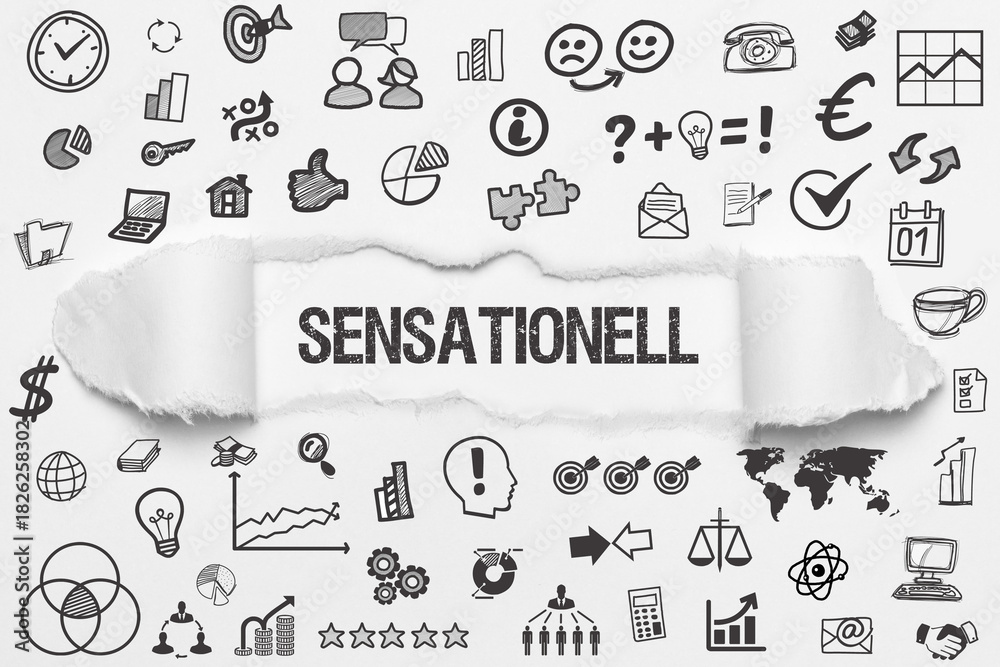 Naklejka premium Sensationell 