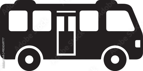 Bus public transportation icon