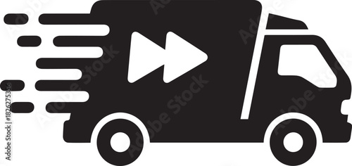 Delivery truck speed icon